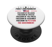 First Amendment Freedom of Speech Free Press 1st Amendment PopSockets Adhesive PopGrip