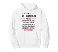 First Amendment Freedom of Speech Free Press 1st Amendment Pullover Hoodie