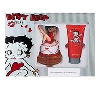 First American Brand Betty Boop Sexy Eau de Parfum and Bubble Bath Gift Set for Her, 75 ml/100 ml