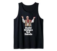 First American Pope Leo XIV - Build Bridges Not Babels Tank Top
