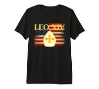 First American Pope Leo XIV Catholic Religious Men Woman Premium T-Shirt