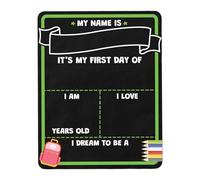 First and Last Day of School Council, First Day of School Sign - Back to School Wooden Double Sided Sign, Math Poster, Photo Sign, Last Day Sign