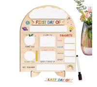 First and Last Day of School Sign Wooden Reusable Chalkboard