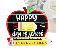 First and Last Day of School Sign Wooden Writable Reusable Elementary
