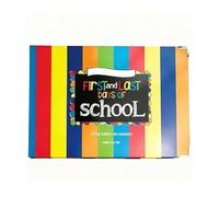 First and Last Days of School Memory Album, Rainbow Design, 25.5 cm x 17.5 cm, Keepsake Photo Book with Template (A)