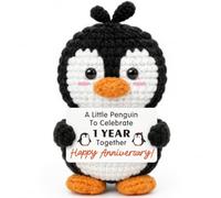 First Anniversary Wedding Gifts, Handmade Penguin Doll, Pocket Hug Figure | Paper, Frist, 1 Year, One Year Anniversary Present for Him Her Wife Husband Boyfriend Girlfriend Couple