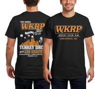 First Annual WKRP Thanksgiving Day Turkey Drop Tshirt - WKRP Thanksgivings T Shirts - Gifts for Thanksgivings Days, Thanksgiving Shirt 1, M