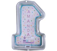 First Birthday Cake Tin, Kids 3D Number 1 Cake Tin, 38.7 x 25.4 x 5 cm (15.25 x 10 x 2 in)
