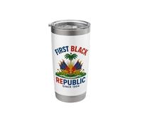 First Black Republic Since 1804 Haiti Haitian Flag Stainless Steel Insulated Tumbler