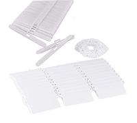 First blinds Vertical Blind Accessories 89mm (3.5 inches) - 25Pcs Vertical Blind Top Hangers,25Pcs Bottom Weights Slats,5M Bottom Chain