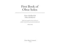 First Book of Oboe Solos: (Oboe with Piano)