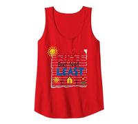 First But Not Least Cheerful Family Home Notebook Art Tank Top, Women, Red, L