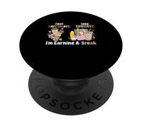First Caffeinate Then Educate I'm Earning A Break Teacher PopSockets Adhesive PopGrip