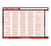 FIRST CHOICE KAYA 2026 Wall planner A1 - Large 85x58 cm Laminated Year Calendar with Dry Wipe Pen & 200+ Stickers - Reusable Year-at-a-Glance Planner for Home, Office, School & Business Organisation