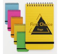 FIRST CHOICE KAYA Neon Notebooks Small Pack Of 6 Mini Spiral Pocket Size Notepads Cover Memo Pad Wired Note Sold by KAYA LTD