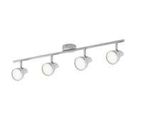 First Choice Lighting Apollo - Polished Chrome 4 Way Adjustable LED Spotlight in Silver First Choice Lighting Silver