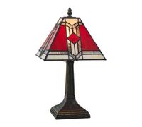 First Choice Lighting Avon - Tiffany Coloured Glass 39Cm Table Lamp