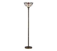 firstchoicelighting Basil - Tiffany Dragonfly 167cm m Uplighter Floor Lamp