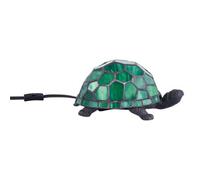 First Choice Lighting Bertie - Green Tiffany Tortoise Table Lamp