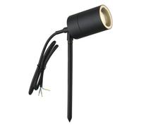 firstchoicelighting Black Outdoor Spike Light IP44 Adjustable GU10 Spotlight Mains 240v Spike Light LED Compatible