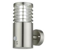 First Choice Lighting Bloom - Brushed Stainless Steel Outdoor Motion Sensor Light in Silver First Choice Lighting Silver