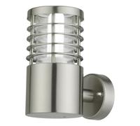 First Choice Lighting Bloom Brushed Stainless Steel Outdoor Wall Light