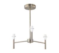First Choice Lighting Brea - Antique Brass 3 Arm Semi Flush Fitting Only