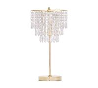 First Choice Lighting Cascada - Gold & Acrylic Crystal Jewelled Table Lamp First Choice Lighting Gold