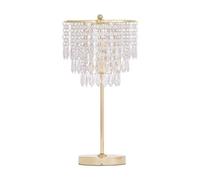 First Choice Lighting Cascada - Gold & Acrylic Crystal Jewelled Table Lamp First Choice Lighting Gold