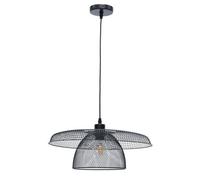 First Choice Lighting Cassidy - Large Layered Black Mesh Ceiling Pendant Light First Choice Lighting Black