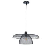 First Choice Lighting Cassidy - Large Layered Black Mesh Ceiling Pendant Light First Choice Lighting Black