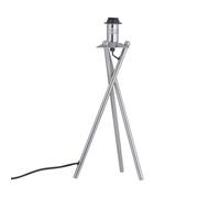 firstchoicelighting Polished Chrome Tripod Table Lamp or Bedside Light Base, Modern Design, Height 40cm, Base Only, LED Compatible