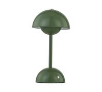 First Choice Lighting Eleanor - Sage Green LED Rechargeable Touch Table Lamp First Choice Lighting Green