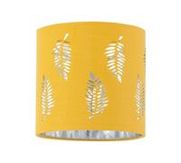 First Choice Lighting Fern - Ochre Cut Out 15.5cm Table Lamp Shade in Yellow First Choice Lighting Yellow