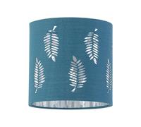 First Choice Lighting Fern - Teal Cut Out 15.5cm Table Lamp Shade First Choice Lighting Teal