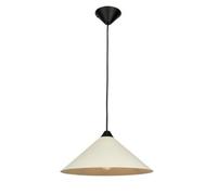 First Choice Lighting Fontana - Taupe With Black Detail 40Cm Diameter Ceiling Pendant Light