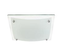 firstchoicelighting Two Tone Glass Flush Ceiling Light, Modern Light Fitting for Hallway or Home, LED Compatible