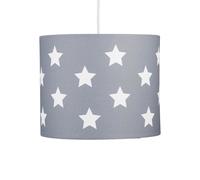 First Choice Lighting Grey with White Stars 25cm Light Shade First Choice Lighting White