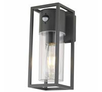 First Choice Lighting Hale - Black Motion Sensor Outdoor Wall Light First Choice Lighting Black