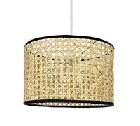 First Choice Lighting Kona Natural Rattan 25 Cm Easy Fit Pendant Shades