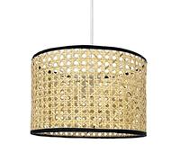 First Choice Lighting Kona Natural Rattan 25 Cm Easy Fit Pendant Shades