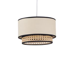 First Choice Lighting Koral - Natural Rattan & Cane 25 cm Easy Fit Two Tier Pendant Shade First Choice Lighting Natural
