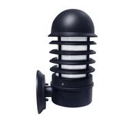 First Choice Lighting Mason - Black Louvred Outdoor Wall Light First Choice Lighting Black