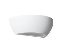 First Choice Lighting Mazzaro - White E14 Plaster Wall Light First Choice Lighting White