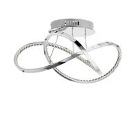 First Choice Lighting Paros - Led Swirl Flush Ceiling Light Fitting