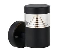 First Choice Lighting Pyramid - Black Led Outdoor Wall Light