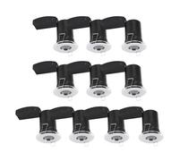First Choice Lighting Set Of 10 - Chrome Ip65 Bathroom Recessed Fire Rated Downlights