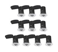 First Choice Lighting Set of 10 - Chrome IP65 Bathroom Recessed Fire Rated Downlights in Silver First Choice Lighting Silver