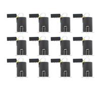 firstchoicelighting Set of 12 Chrome GU10 Fire Rated Recessed Downlights, IP65 Bathroom Kitchen Ceiling Spots, LED Compatible