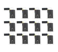 First Choice Lighting Set of 12 Fire Bathroom Downlights - Chrome IP65 Recessed Downlights in Silver First Choice Lighting Silver